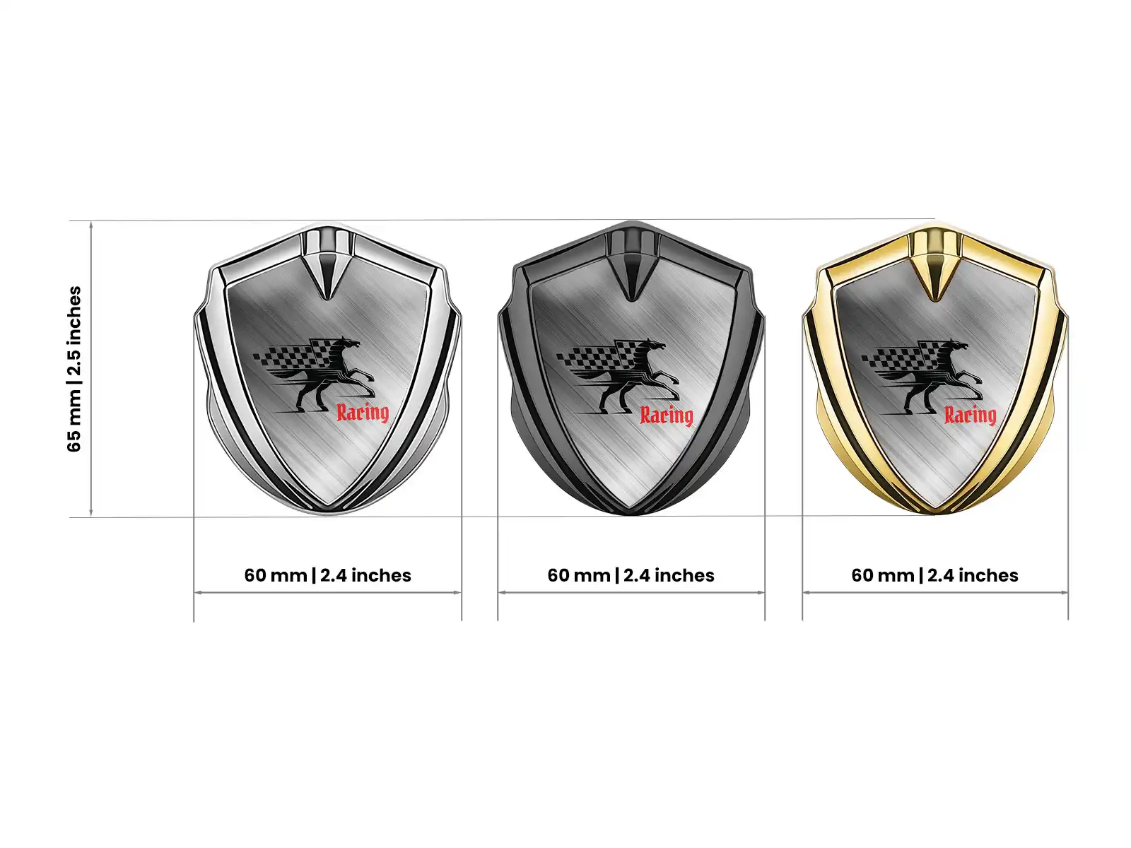 Domed Emblem Badge Premium Universal